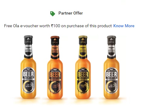 India Desire : Buy Park Avenue Beer Damage Free Shampoo (370 ml) At Rs 149 From Flipkart [Regular Price Rs 187]